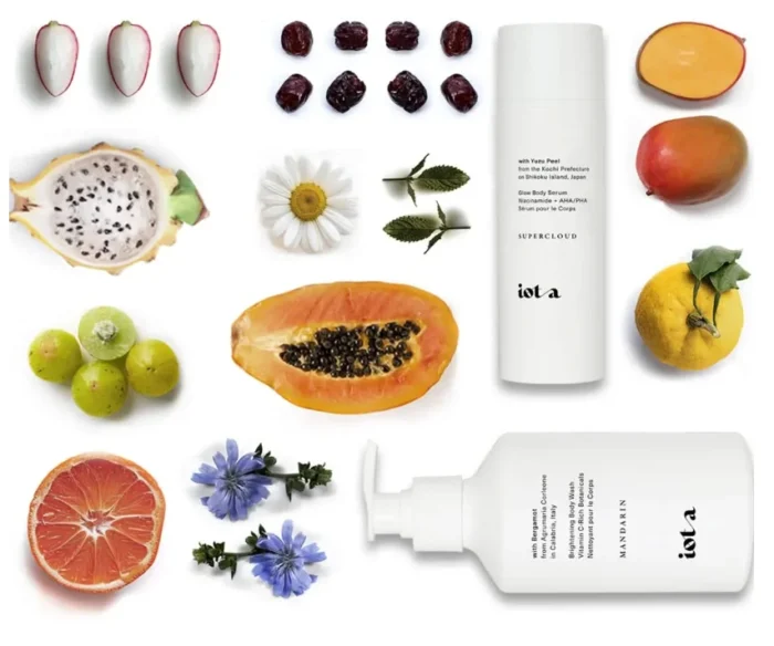 iota Foundation serum and body wash set.