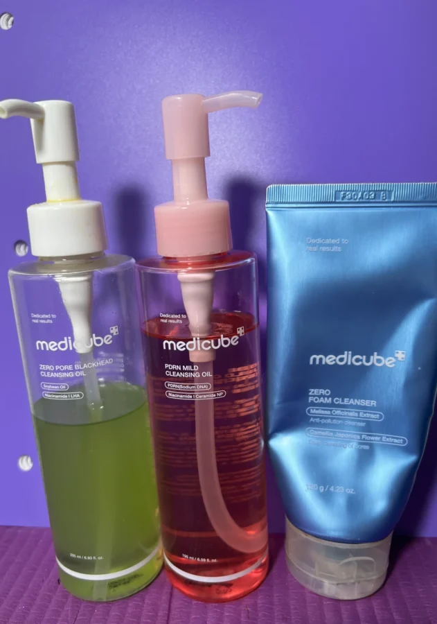 Anna's two cleansing oils and foam cleanser