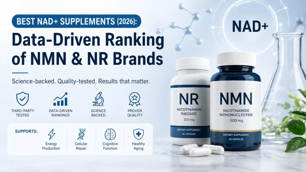 Best NAD+ Supplements (2026): Data-Driven Ranking of NMN & NR Brands