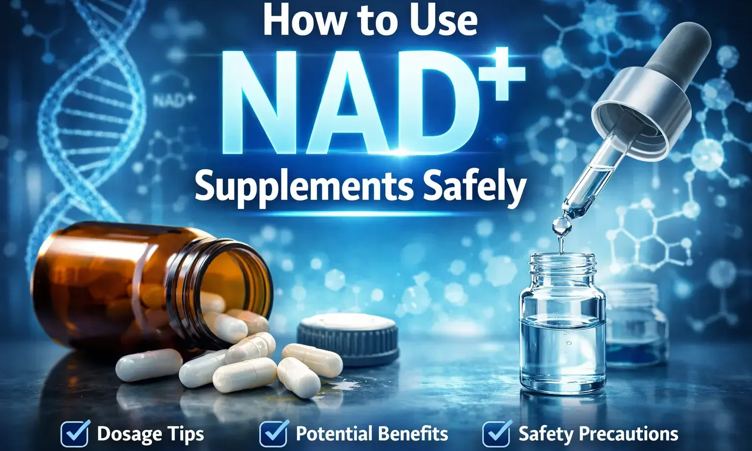 How To Use NAD Supplements Safely: 2026 Dosage, Timing & Risks 2 how-to-use-nad-supplements-safely