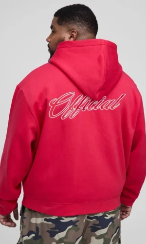 Official Boxy Fit Zip Through Hoodie